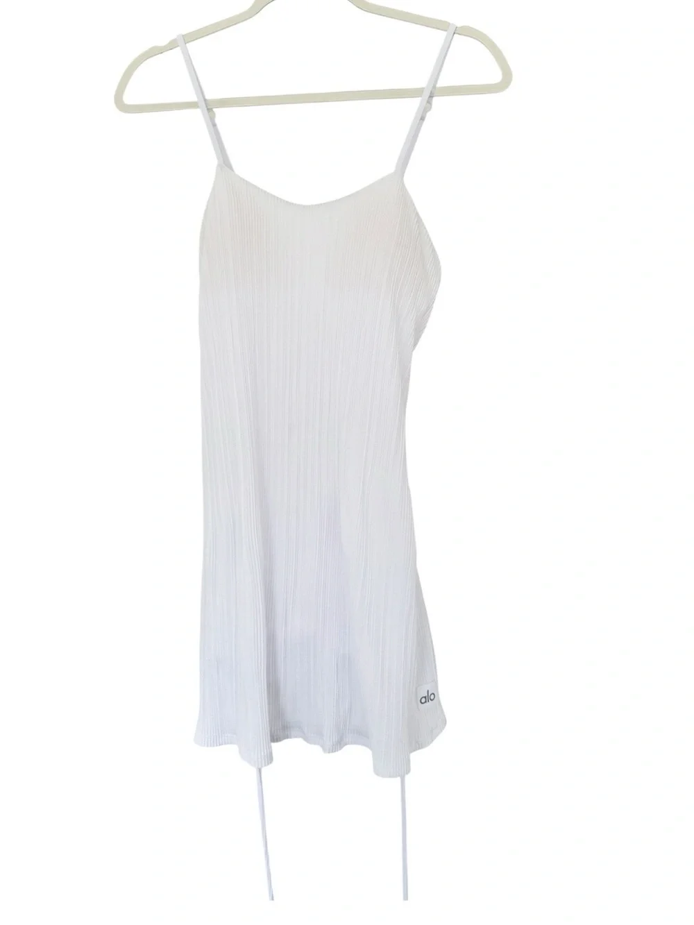 ALO Yoga • Micro Plisse Game On Tennis Dress - White